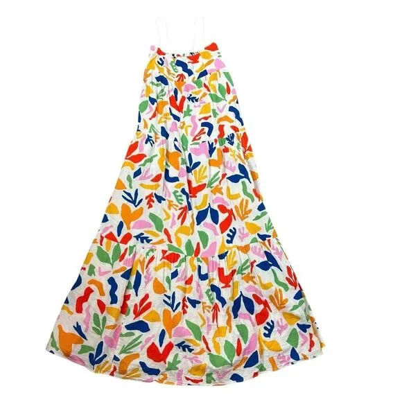 Show Me Your Mumu Long Weekend Maxi Dress Gauze Small Pattern Floral Tiered SMYM - Picture 7 of 16